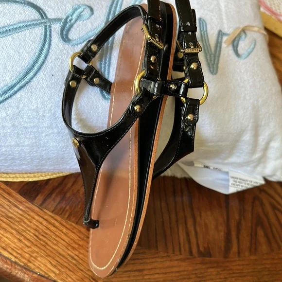 Ralph Lauren Women's Sandals - Black - US 8.5 - Picture 5 of 8